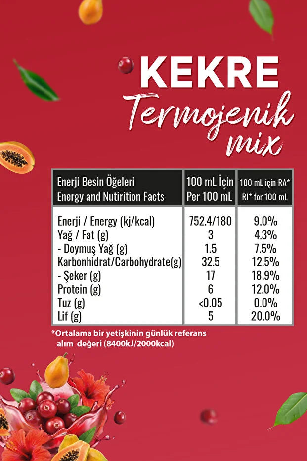Zuhre Ana - Kekre Thermogenic Mix Hibiscus & Papaja 250 ml