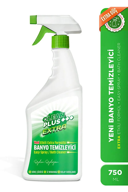 Ozden Ozdogan Clean Plus+ Ultra Sterke Badkamerreiniger Spray 750 ml – Kalkverwijderaar voor Douche, Tegels, Kranen en Badkameroppervlakken
