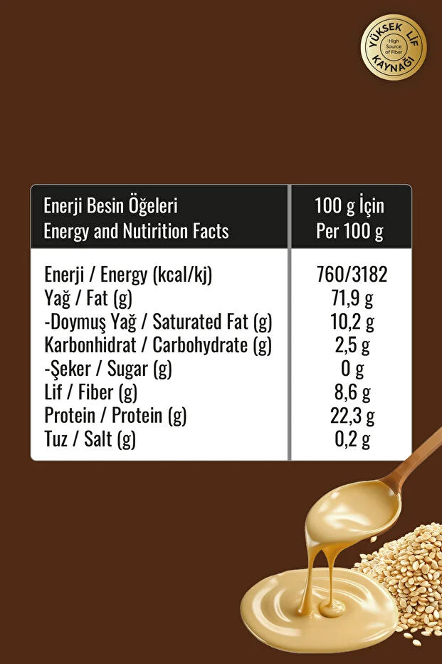 Zühre Ana Tek Kavrulmuş Taze Tahin 300 gr | Vers Geroosterde Tahin 100% Sesam