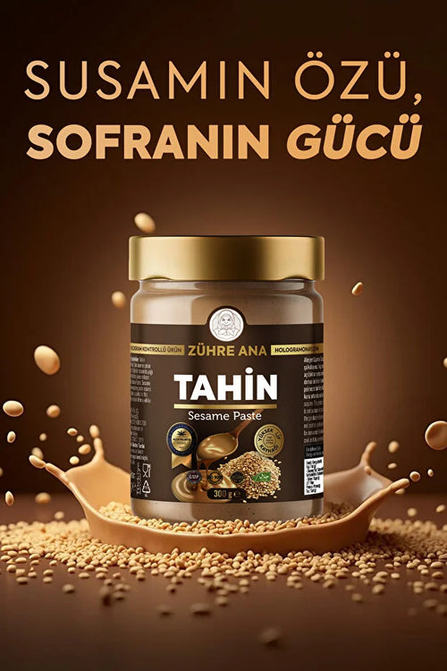 Zühre Ana Tek Kavrulmuş Taze Tahin 300 gr | Vers Geroosterde Tahin 100% Sesam