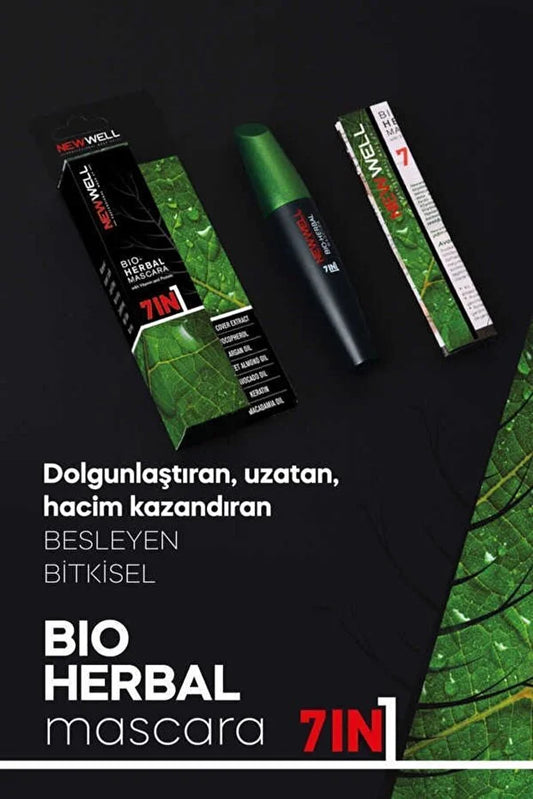 New Well Bio Herbal 7 in 1 Mascara Zwart