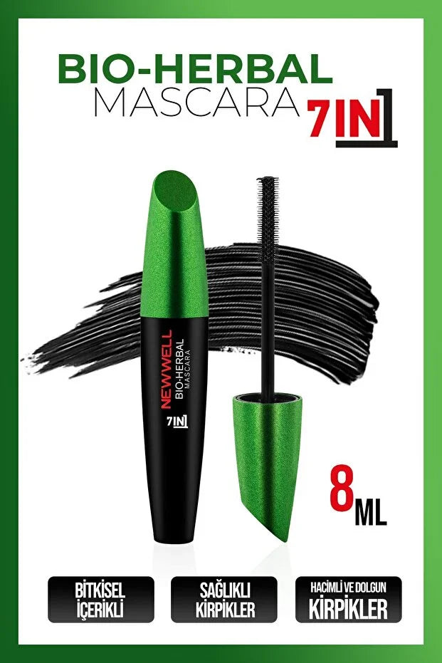 New Well Bio Herbal 7 in 1 Mascara Zwart