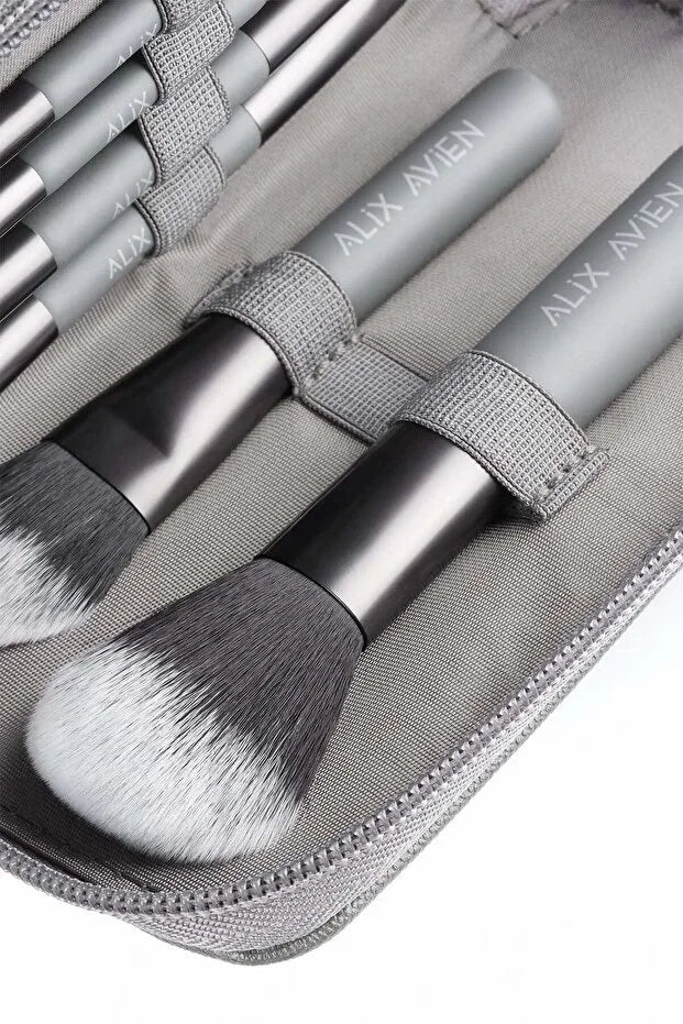 Alix Avien Mini Travel Makeup Brush Set – 6-Delige Reis Make-up Kwastenset