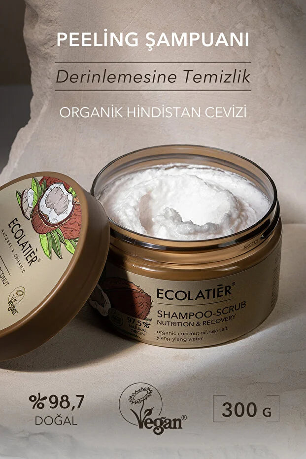 Ecolatier Organic Coconut Shampoo Scrub – 300 g
