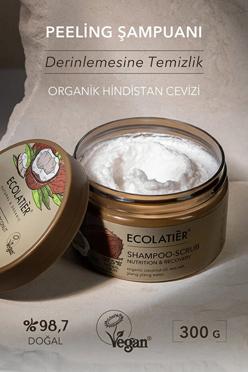 Ecolatier Organic Coconut Shampoo Scrub – 300 g
