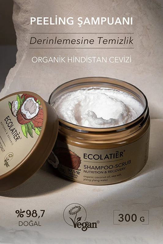 Ecolatier Organic Coconut Shampoo Scrub – 300 g