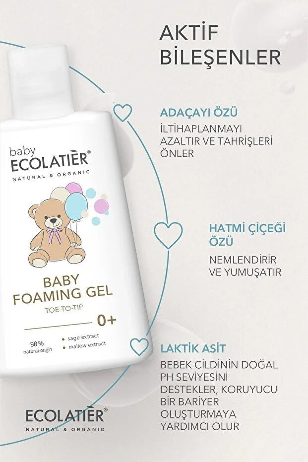 Ecolatier Baby Foaming Gel 0+ – 250 ml