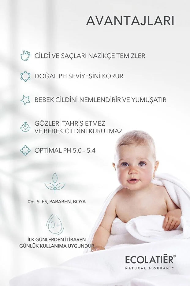 Ecolatier Baby Foaming Gel 0+ – 250 ml