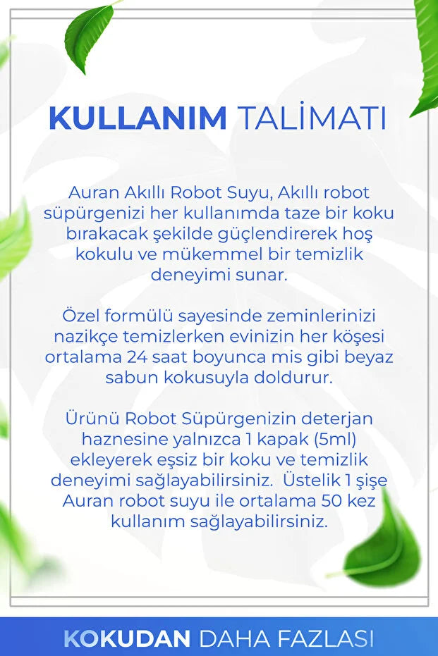 Auran White Soap Robotstofzuiger Reiniger – 250 ml