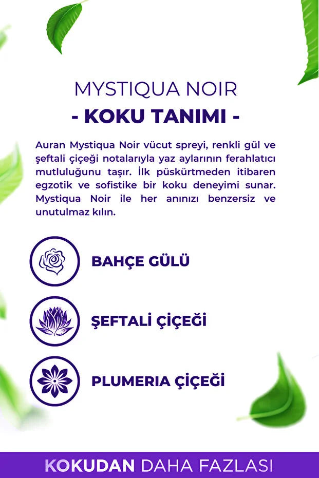 Auran Mystiqua Noir Body Mist – 150 ml