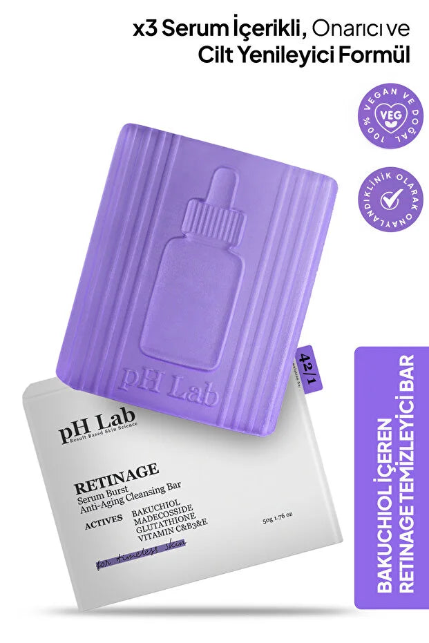 pH Lab Retinage Anti-Aging Reinigingsbar – 50 g