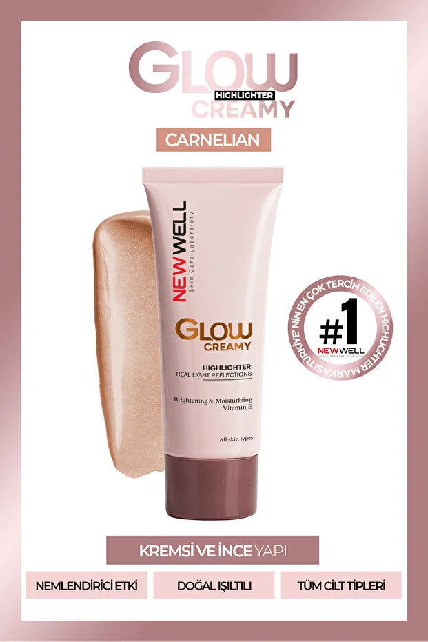 New Well Glow Creamy Highlighter Carnelian 03