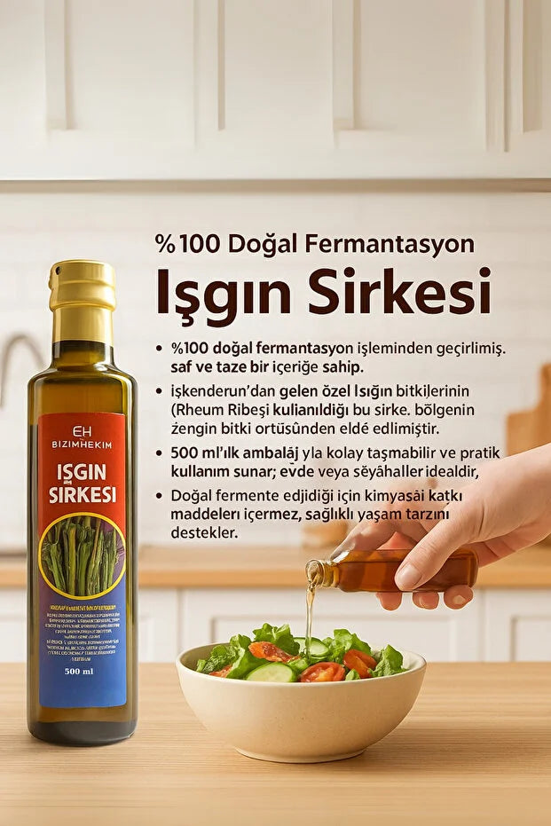 Bizimhekim Iskin Kökü Sirkesi - Rabarberwortelazijn