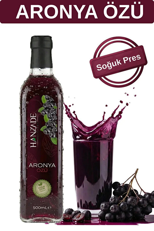 Hanzade Bitkisel Aronia Extract 500 ml – Koudgeperst Aroniaconcentraat
