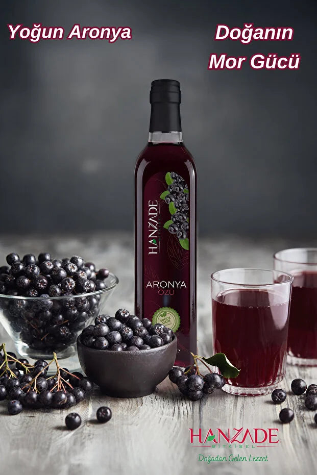 Hanzade Bitkisel Aronia Extract 500 ml – Koudgeperst Aroniaconcentraat