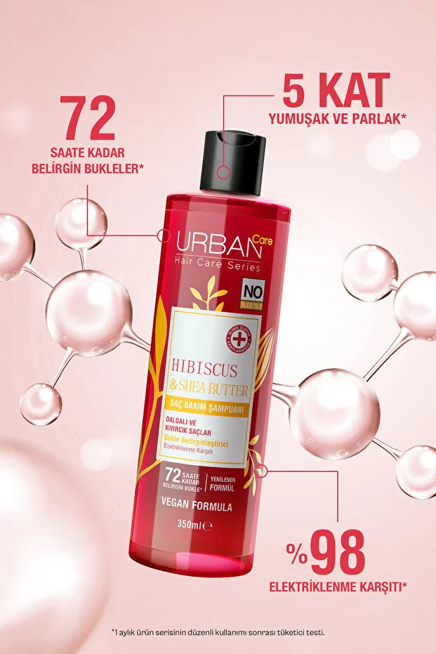 URBAN Care Hibiscus & Shea Butter Curl Defining Shampoo 350 ml