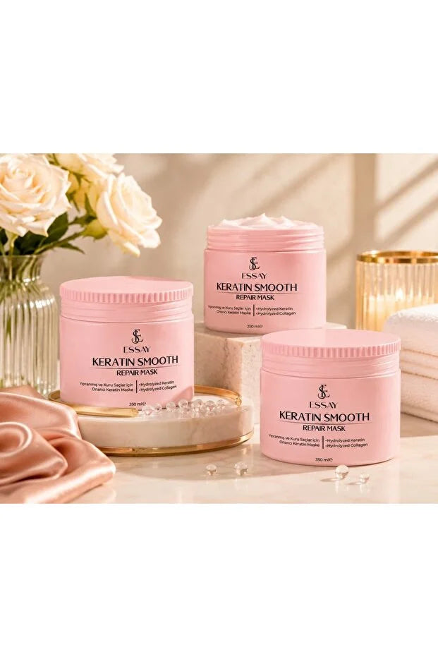 ESSAY by Esra Ezmeci Keratin Smooth Repair Haarmasker met Gehydrolyseerde Keratine & Collageen - 350 ml