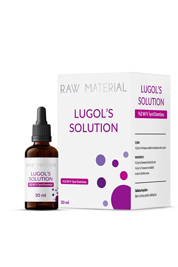 Raw Material Lugol's Solution 2% Jodium Druppels 30 ml