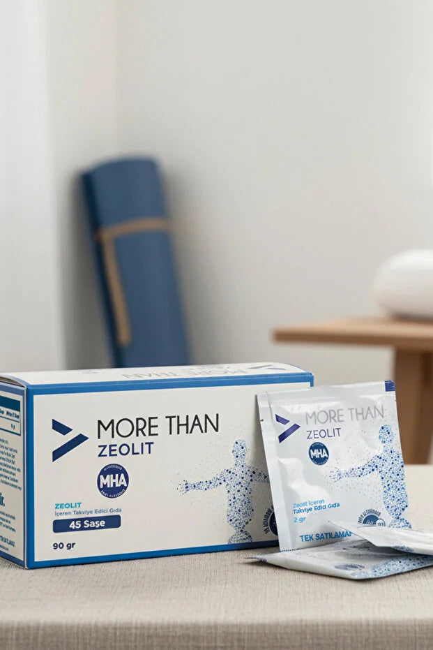 More Than MHA Zeoliet 45 Sachets - Zeoliet Voedingssupplement - Micronized Heat Activated (MHA) - 90 Gram