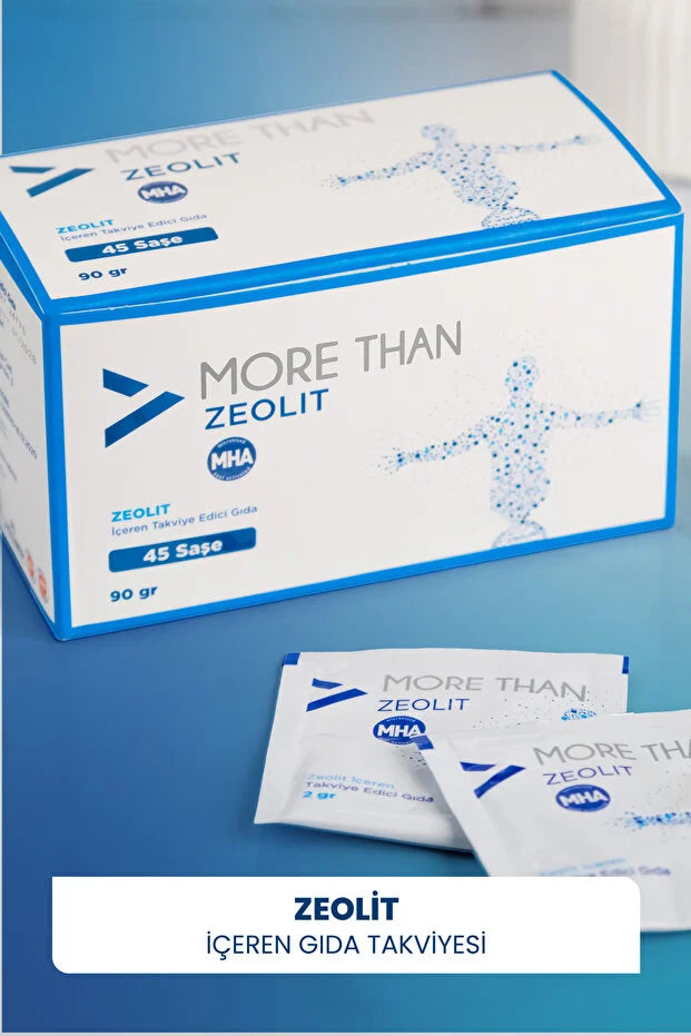 More Than MHA Zeoliet 45 Sachets - Zeoliet Voedingssupplement - Micronized Heat Activated (MHA) - 90 Gram