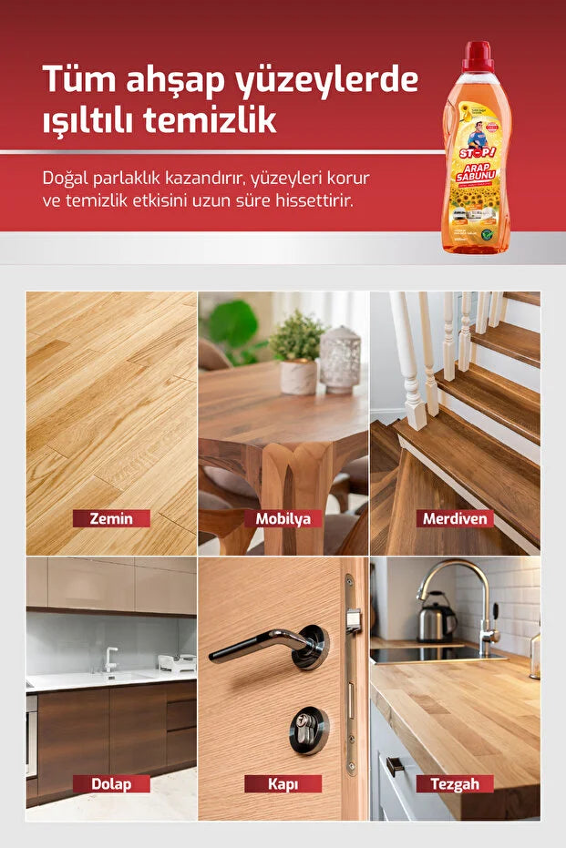 STOP Forte Arap Sabunu 1000 ml - Universele Natuurlijke Reiniger