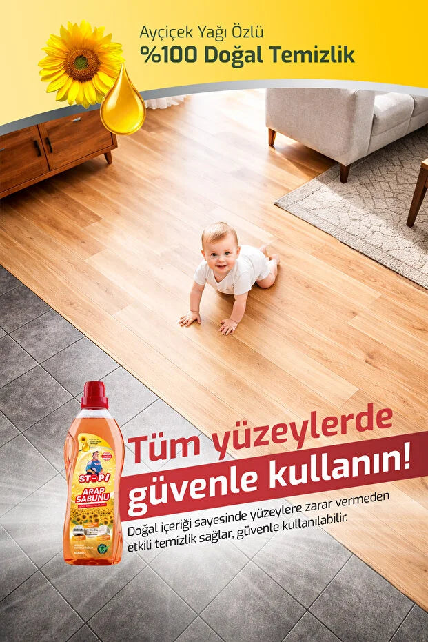 STOP Forte Arap Sabunu 1000 ml - Universele Natuurlijke Reiniger