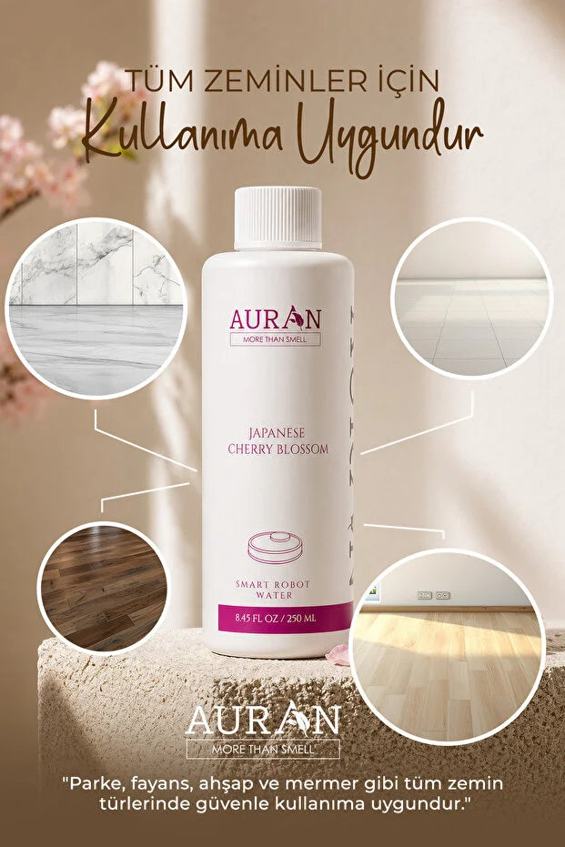 Auran Robot Dweilwater Japanese Cherry Blossom 250 ml - Geconcentreerde Robotstofzuiger Reiniger