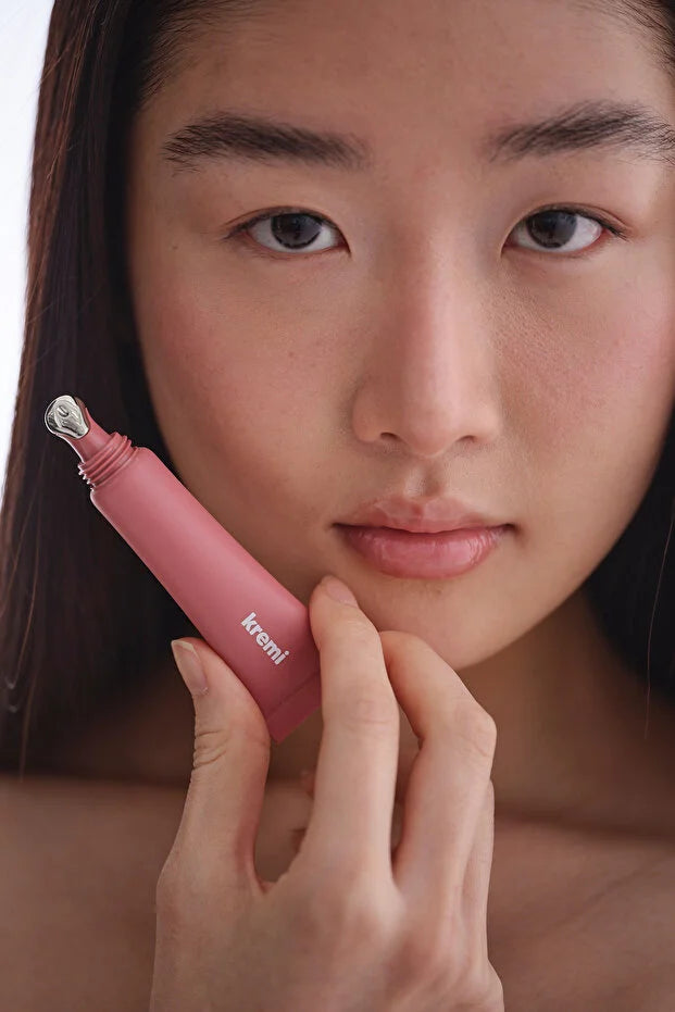 Kremi Lip Vitamin Balm Peach - Getinte Lippenbalsem - Peptiden &amp; Ceramiden - Hydraterend - Perzikgeur - 13 ml