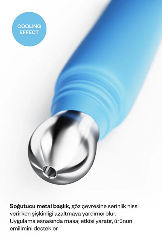 Kremi Cooling Eye Cream - Oogcrème met Cafeïne &amp; Moringa - Tegen Wallen - Hydraterend - Verkoelende Applicator - 20 ml