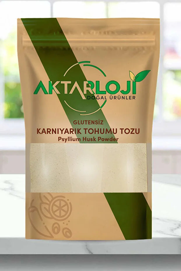 Aktarloji Psyllium Husk Poeder KARNIYARIK OTU TOHUMU TOZU - Glutenvrij Vezelpoeder 100g