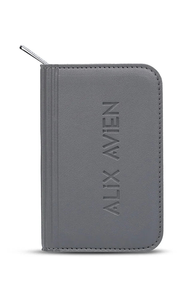 Alix Avien Mini Reis Manicure Set 7-delig - RVS Nagelverzorgingsset met Luxe Etui - Compacte Travel Manicure Kit