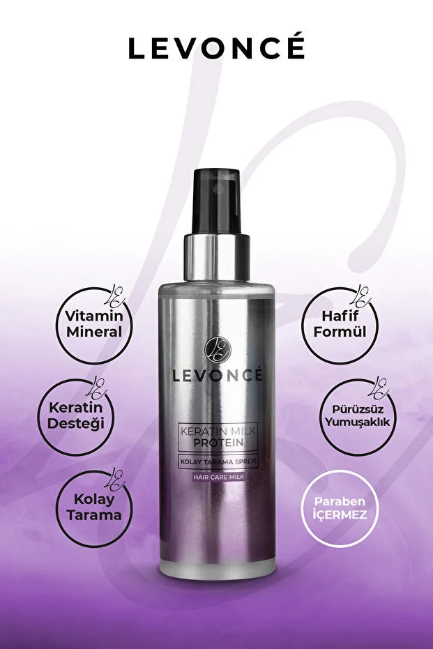 Levoncé Keratin Milk Protein Haarspray 200 ml – Leave-in Conditioner