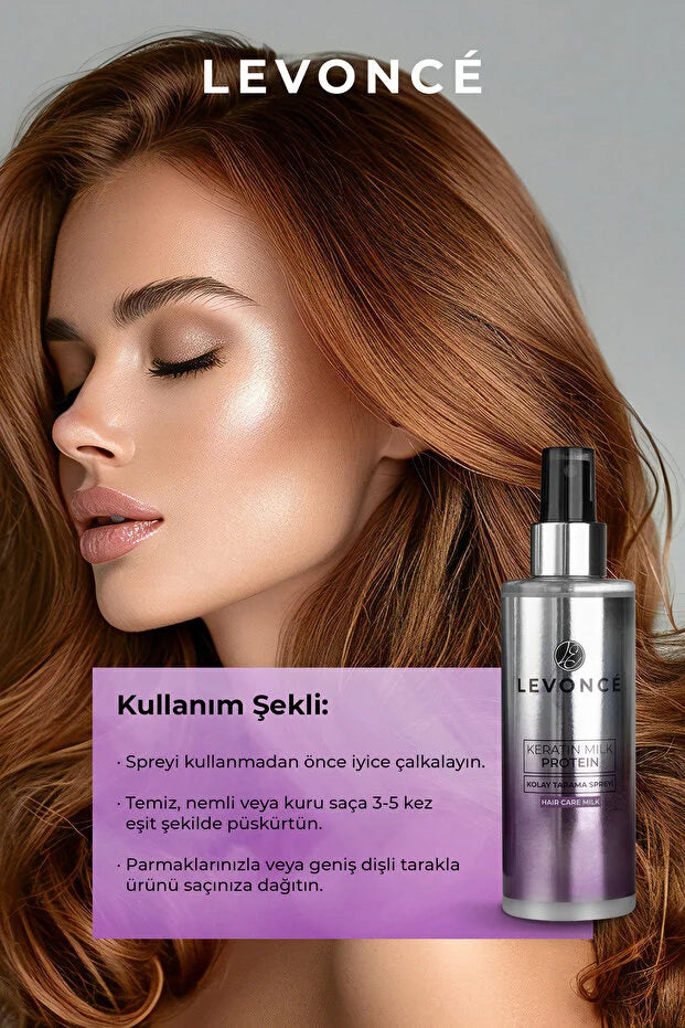 Levoncé Keratin Milk Protein Haarspray 200 ml – Leave-in Conditioner