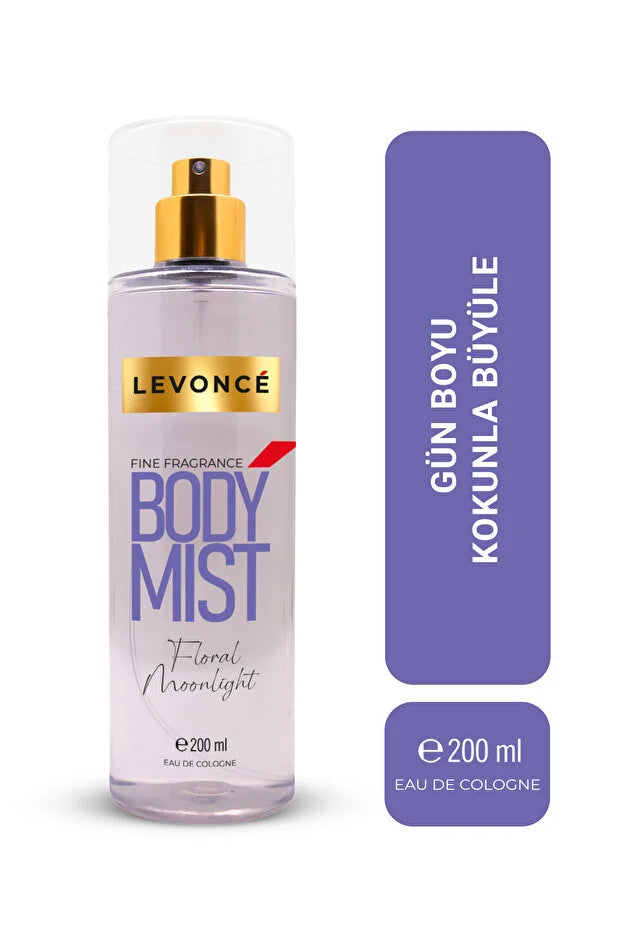 Levoncé Floral Moonlight Dames Bodymist 200 ml –  Verfrissende Body Spray | Bloemige Geur