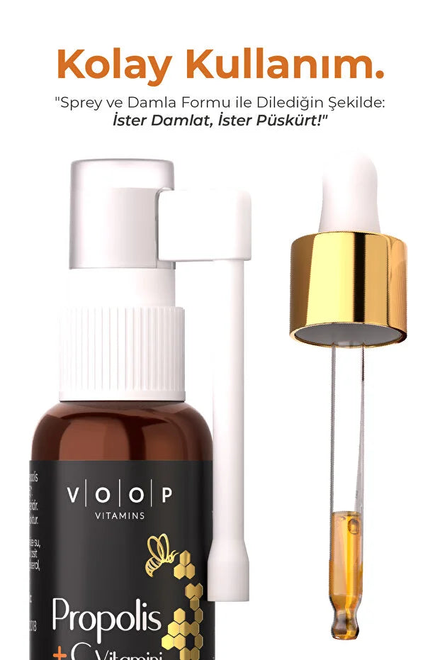 VOOP Vitamins Propolis + Vitamine C Spray & Druppels 20 ml