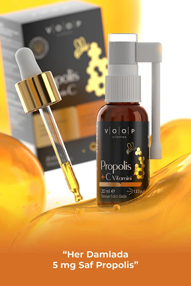 VOOP Vitamins Propolis + Vitamine C Spray & Druppels 20 ml