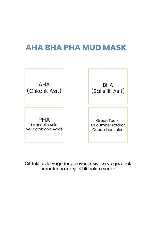 Qremfit AHA BHA PHA Mud Mask 100 ml – Blauwe Kleimasker