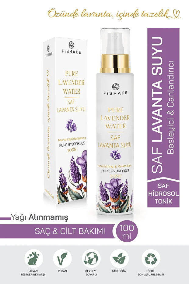 Fishake Pure Lavender Water 100 ml – Pure Lavendel Hydrolaat