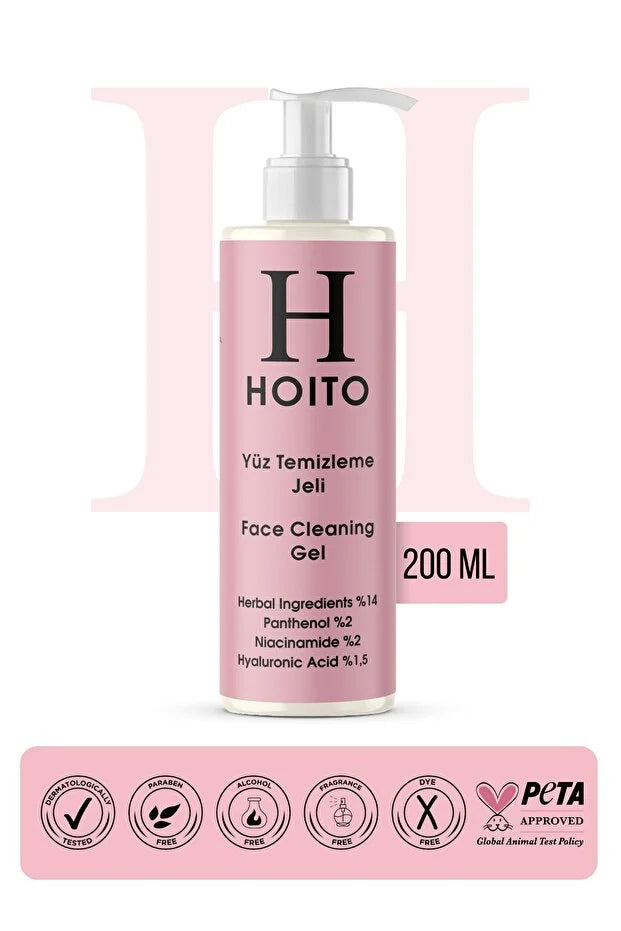 HOITO Face Cleansing Gel 200 ml – Voor Alle Huidtypen