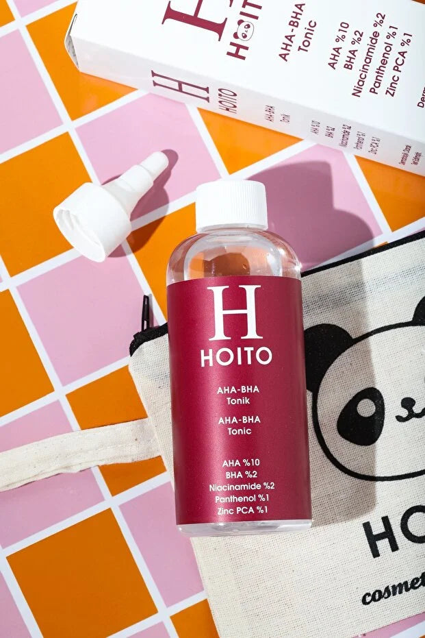 HOITO AHA 10% + BHA 2% Vernieuwende Gezichtstoner 200 ml