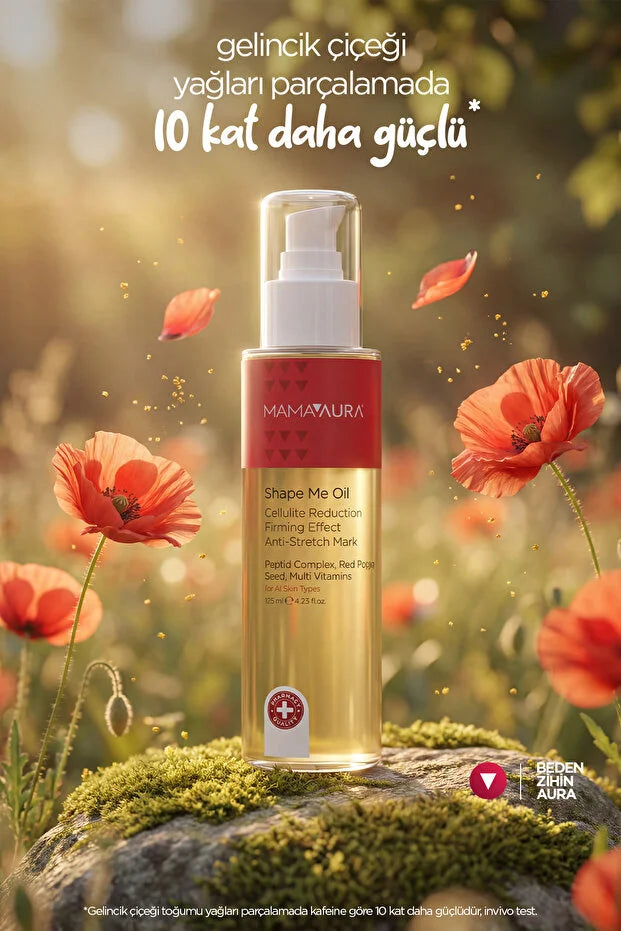 MamaAura Shape Me Oil 125 ml – Anti-Cellulite Massageolie