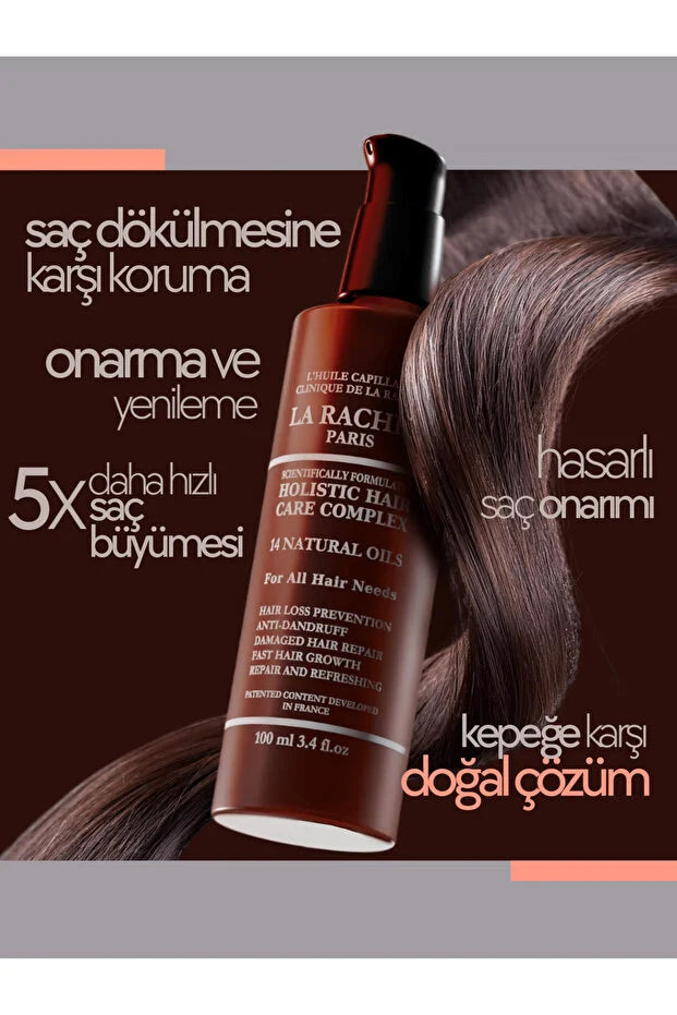 La Rachel Paris Holistic Hair Care Complex 100 ml – Haarolie met 14 Natuurlijke Oliën