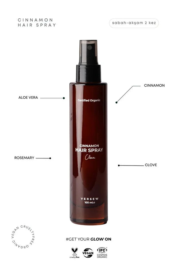 Versew Organic Cinnamon Hair Spray 100 ml