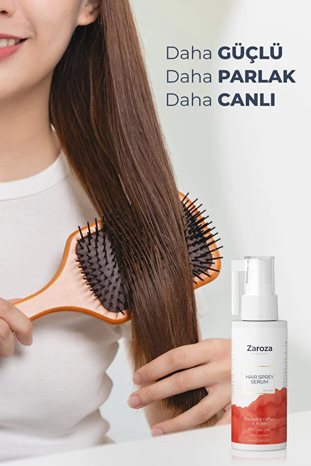 Zaroza Hair Spray Serum 60 ml – Anti-Haaruitval Serum met Procapil, Biotine & Cafeïne
