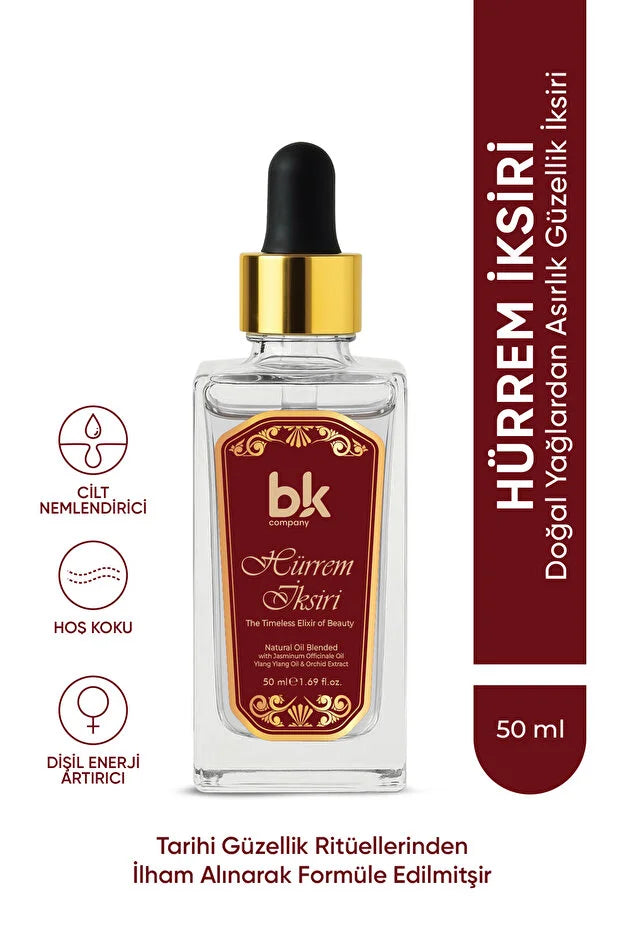 BK Company Hürrem Iksiri Beauty Elixir 50 ml – Voedende Gezichtsolie met Jasmijn, Ylang Ylang & Orchidee