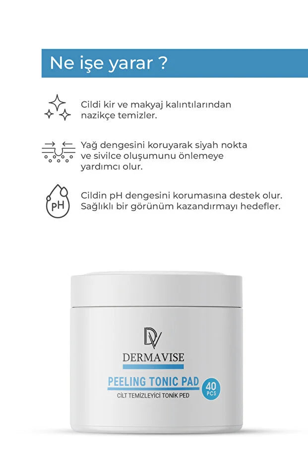 Dermavise Peeling Tonic Pads 40 Stuks