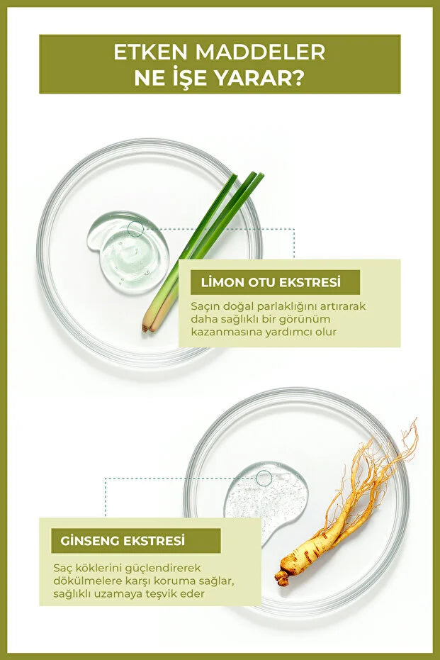 Enzym Hair Care Detox Lemongrass & Ginseng 200 ml – Leave-in Haartonic voor Alle Haartypen