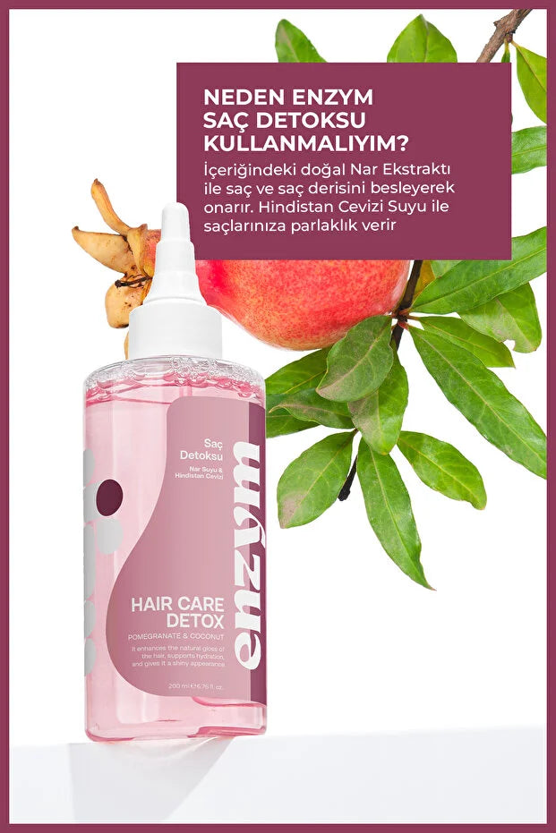 Enzym Hair Care Detox Pomegranate & Coconut 200 ml – Haar Tonic