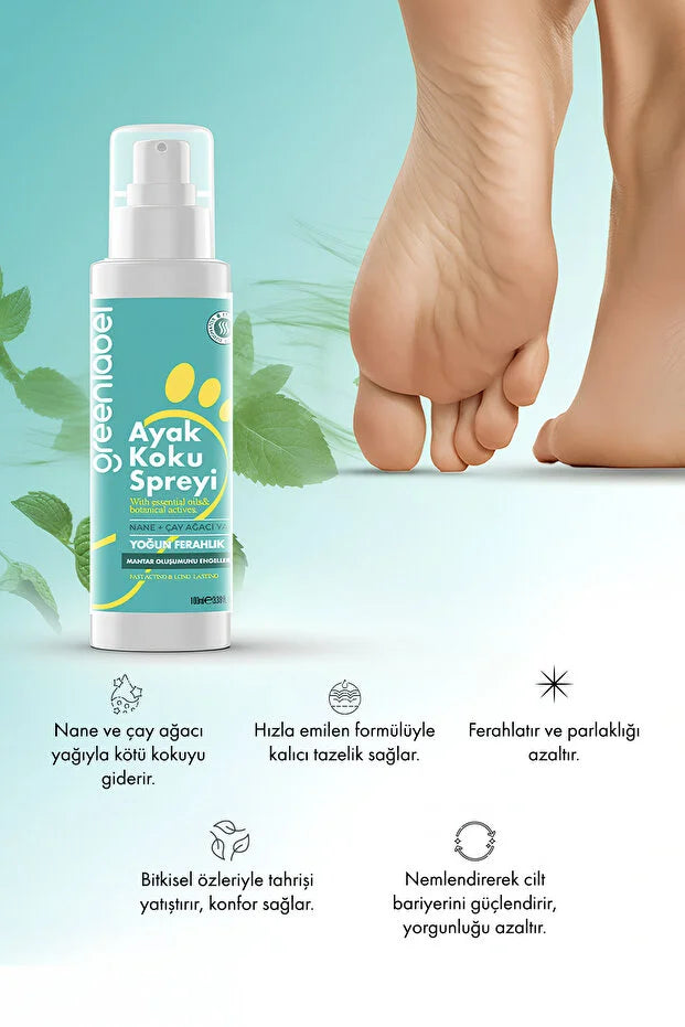 Greenlabel Foot & Leg Mist 100 ml – Verfrissende Voet