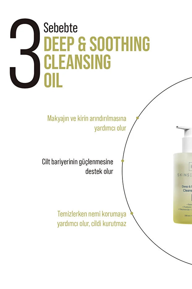 Skin Sensual Deep & Soothing Cleansing Oil – Luxe Reinigingsolie voor Alle Huidtypen